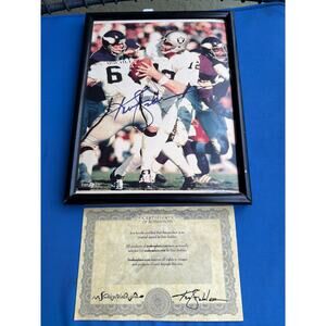 Ken Stabler "The Snake" Signed Autographed Framed COA Football Oakland Raiders